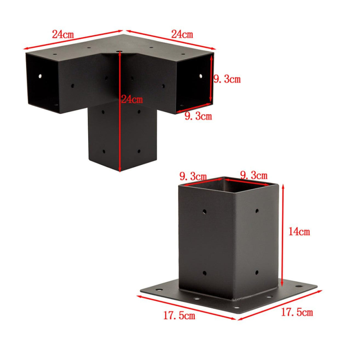 DIY Pergola Bracket Kit – Matte Black