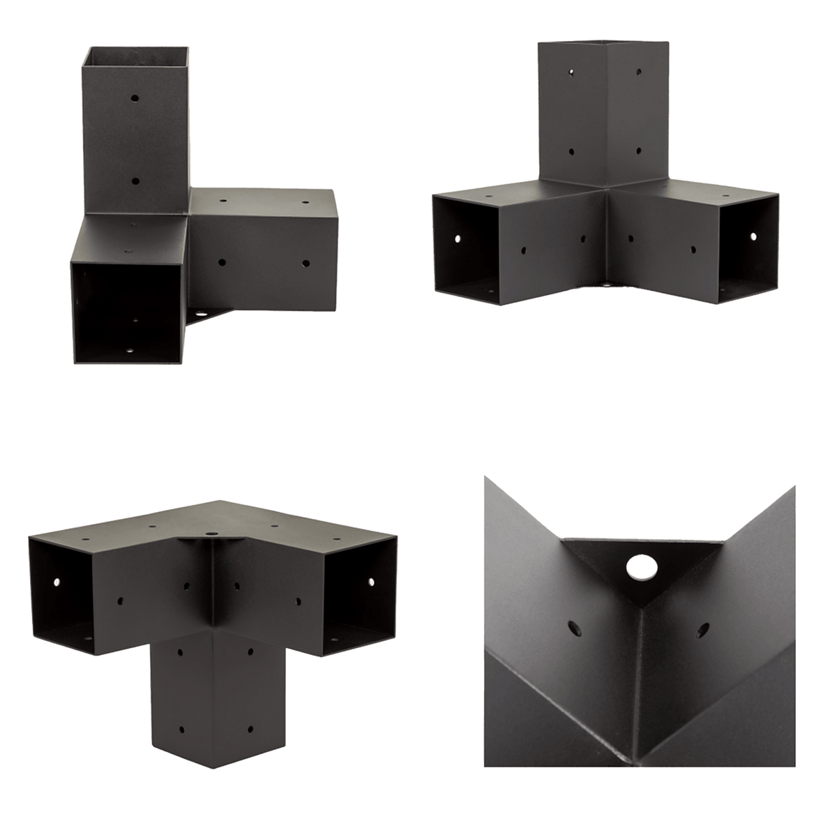 DIY Pergola Bracket Kit – Matte Black