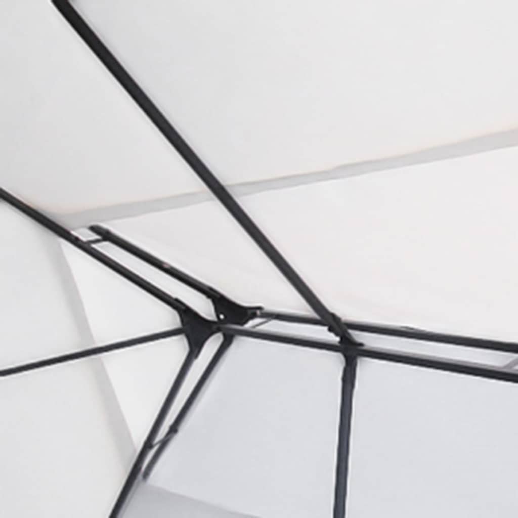 Gazebo 3x4m Steel Frame – White