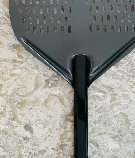 Perforated Aluminium Pizza Peel – Black