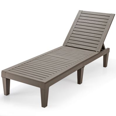 Outdoor Chaise Lounge Chair – Grey