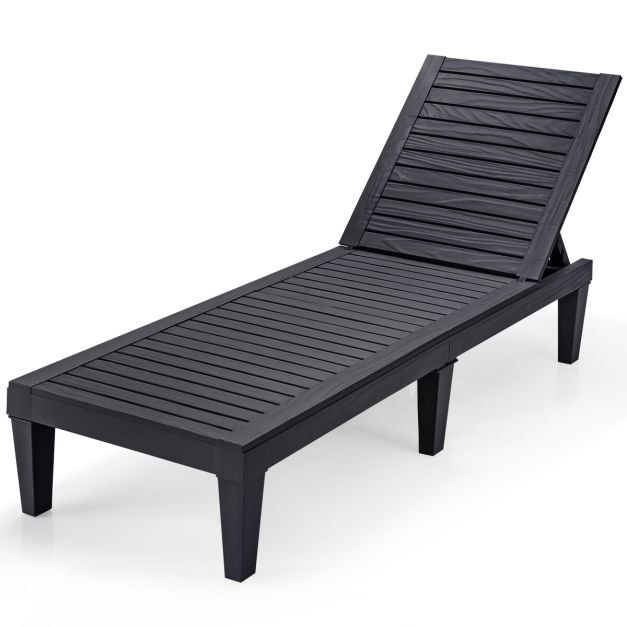 Outdoor Chaise Lounge Chair – Grey