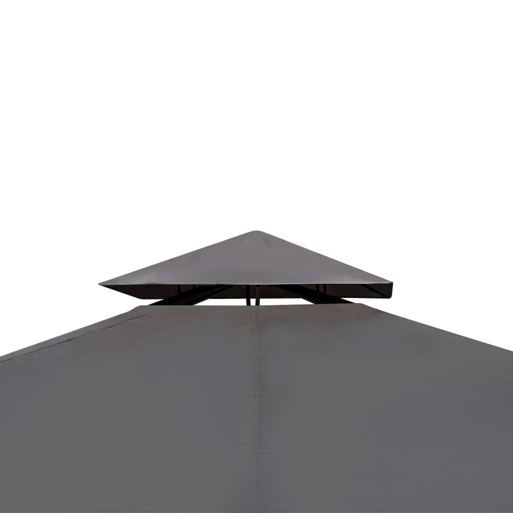 Poly Rattan Gazebo 3x4m – Dark Grey