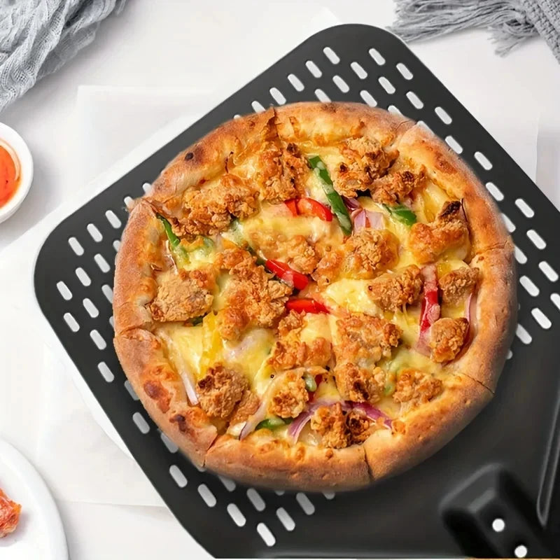Perforated Aluminium Pizza Peel – Black
