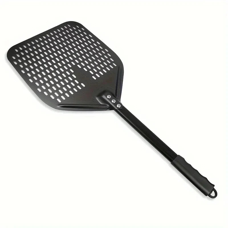 Perforated Aluminium Pizza Peel – Black