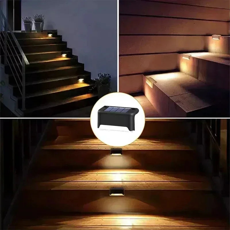 Solar Deck & Rail Lights – 4 Pack, Black