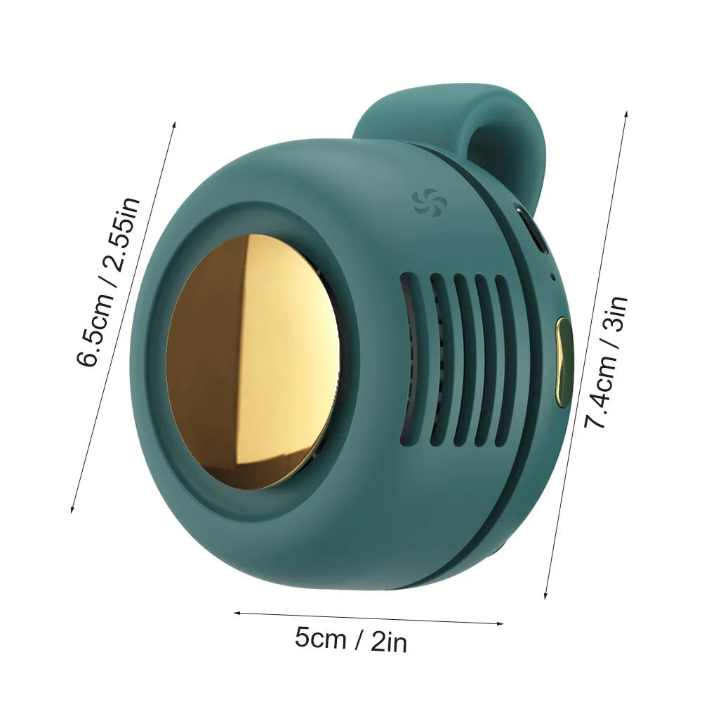 Rechargeable Clip Neck Fan, 3-Speed