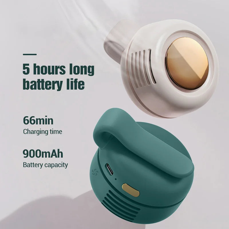 Rechargeable Clip Neck Fan, 3-Speed