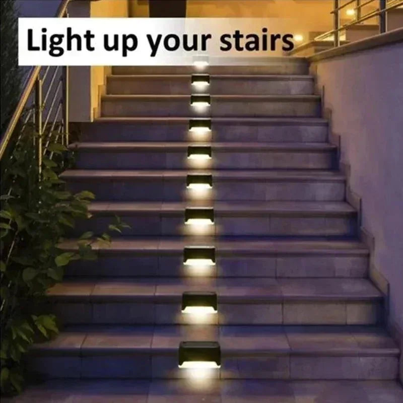 Solar Deck & Rail Lights – 4 Pack, Black