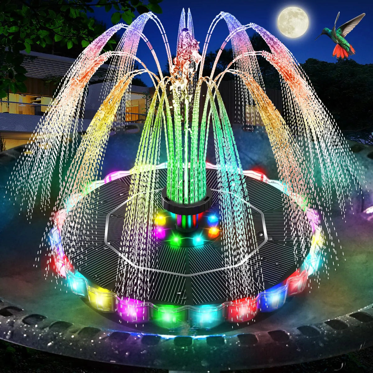 Solar Fountain Pump for Bird Baths & Ponds