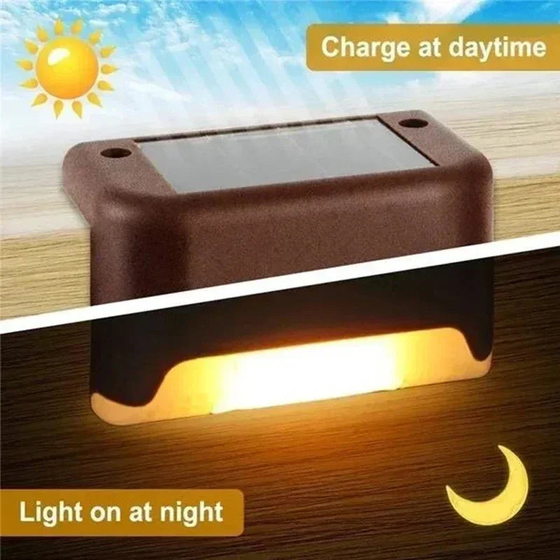 Solar Deck & Rail Lights – 4 Pack, Black