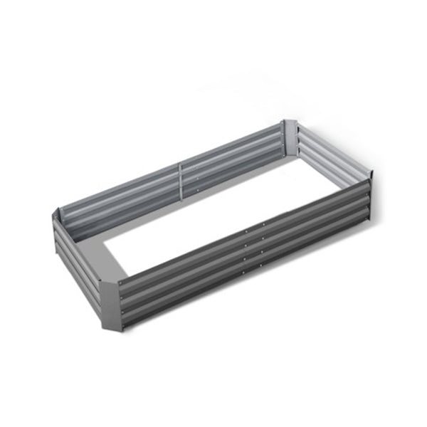 Galvanised Raised Garden Bed 180x90x30cm – Steel