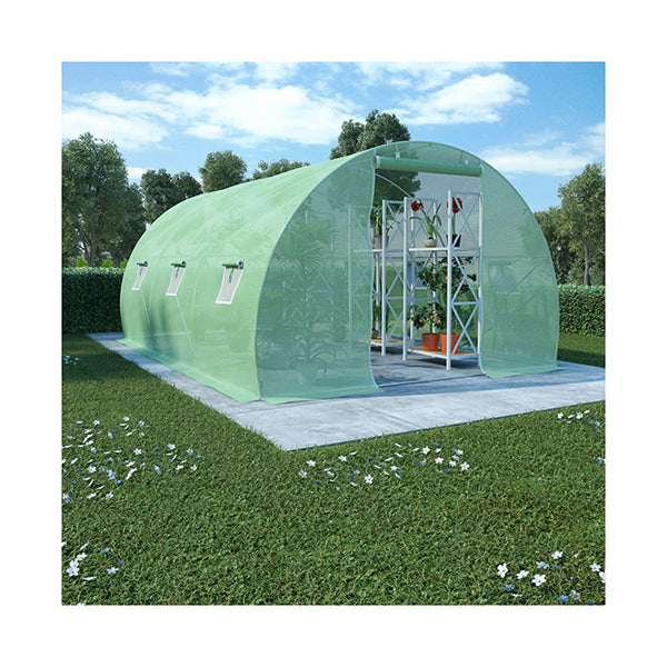 Walk-In Greenhouse with Steel Frame – 450/600cm