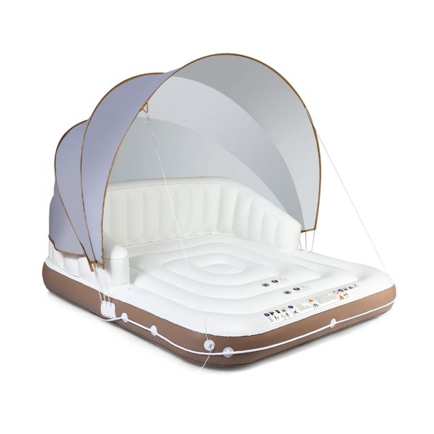 Inflatable Pool Sunlounge with Canopy