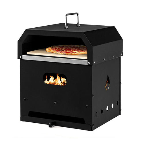 4-in-1 Pizza Oven & Fire Pit – Black